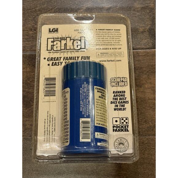 Six-Dice Farkel Dice Game Official LGI Product NEW - Picture 3 of 7